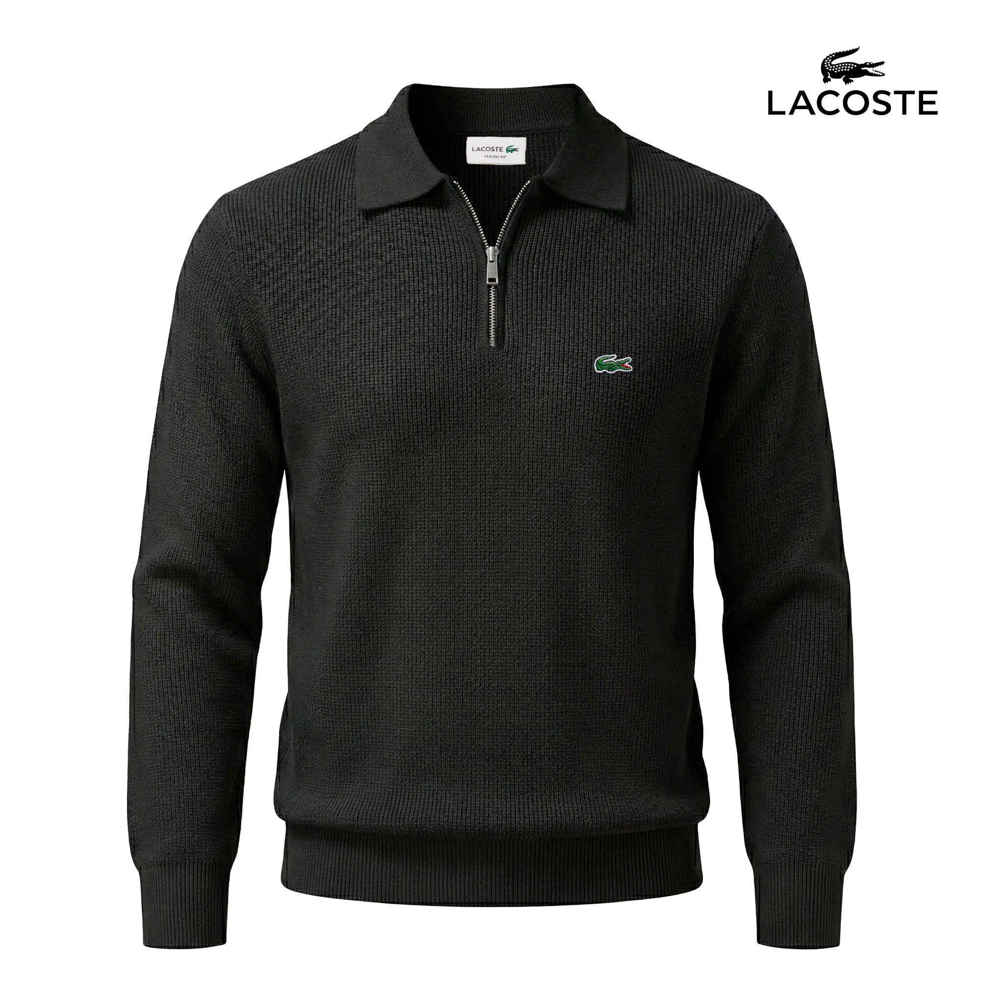 Maglione classico con cerniera Ashford