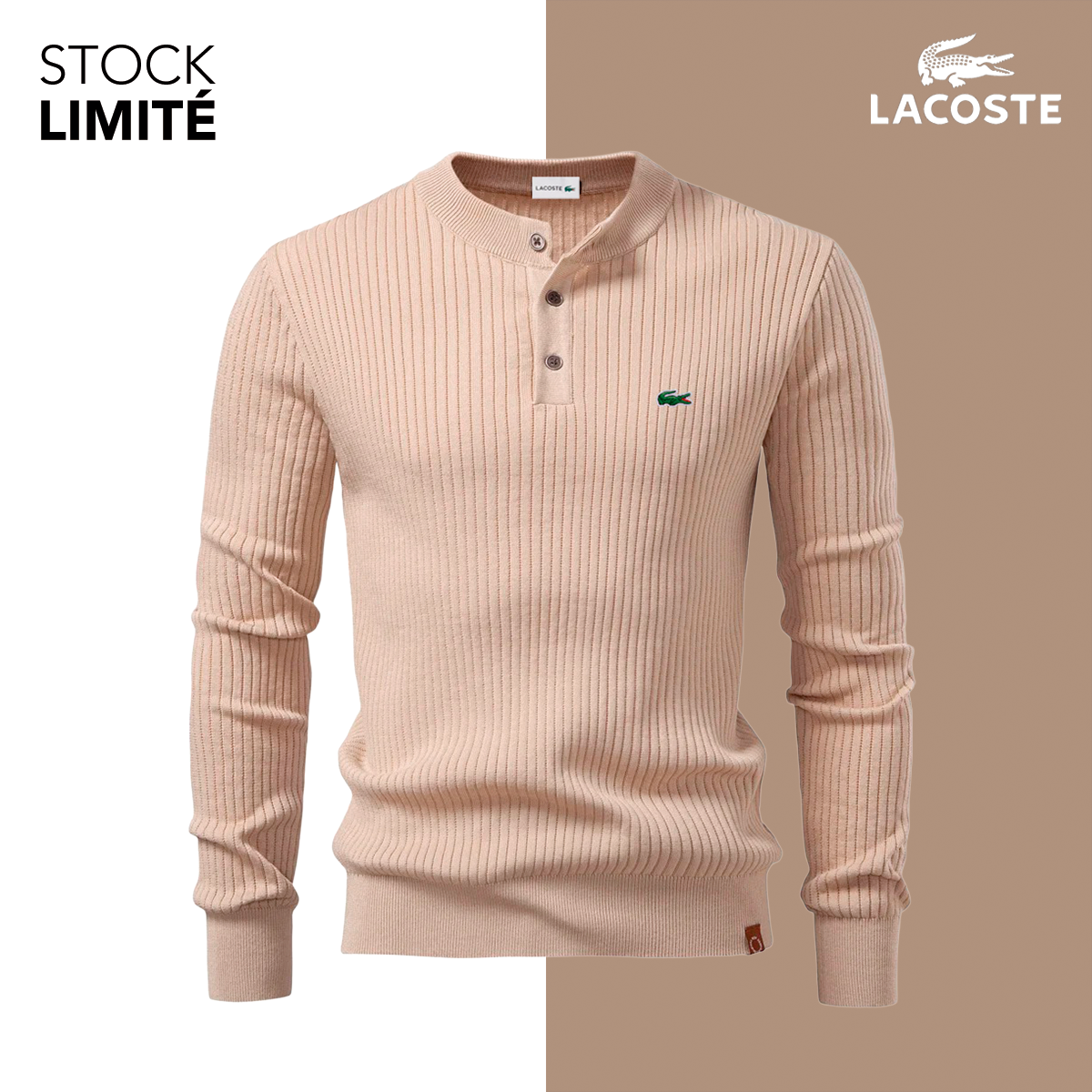 Aristocratic Rib-Knit Sweater